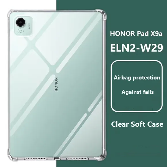 

Прозрачный мягкий чехол из ТПУ для Honor Pad X9a 11,5 дюймов 2025 X8A X9 X8 Pro 11,5 X8 Lite, противоударный полный защитный чехол с защитой от падения