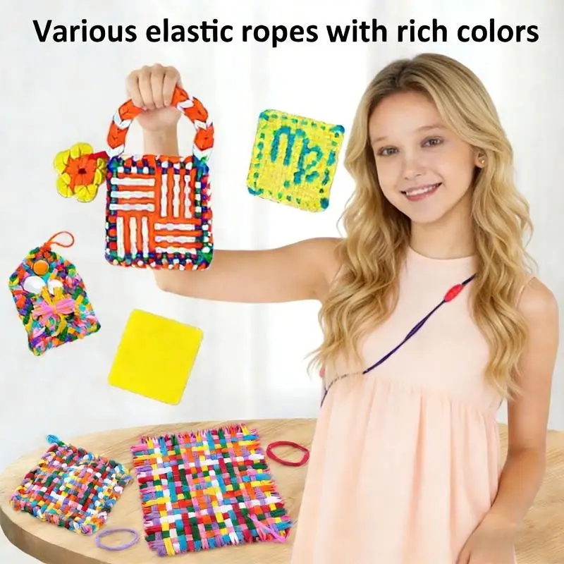 Pack of 1 DIY Craft Three wheeled Kids Epochs 6 12 Includes Spectrum Flexible Appears and Weaving Frame for Creative Like A2UB
