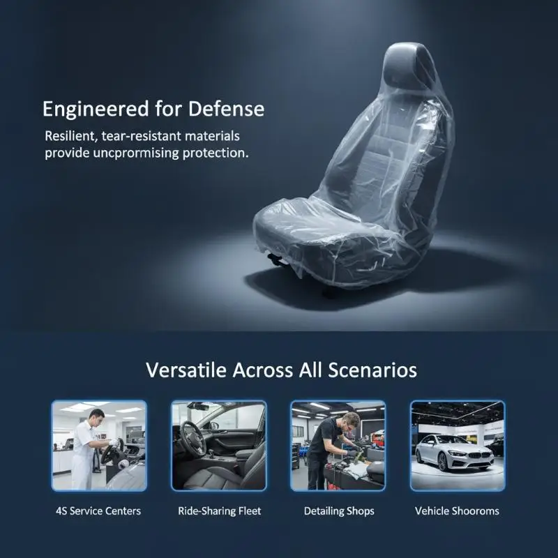 Disposable Car Seat Covers 5Pcs Waterproof Anti-Dust Anti-Fouling Universal Protective Covers for Gym Post-Workout Car Use