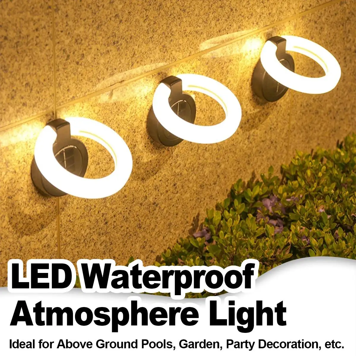 

Led Solar Waterproof Atmosphere Light Underground Deck Lights For Outdoor Folding Fence Garden Wall Stairs Powered Step Driveway