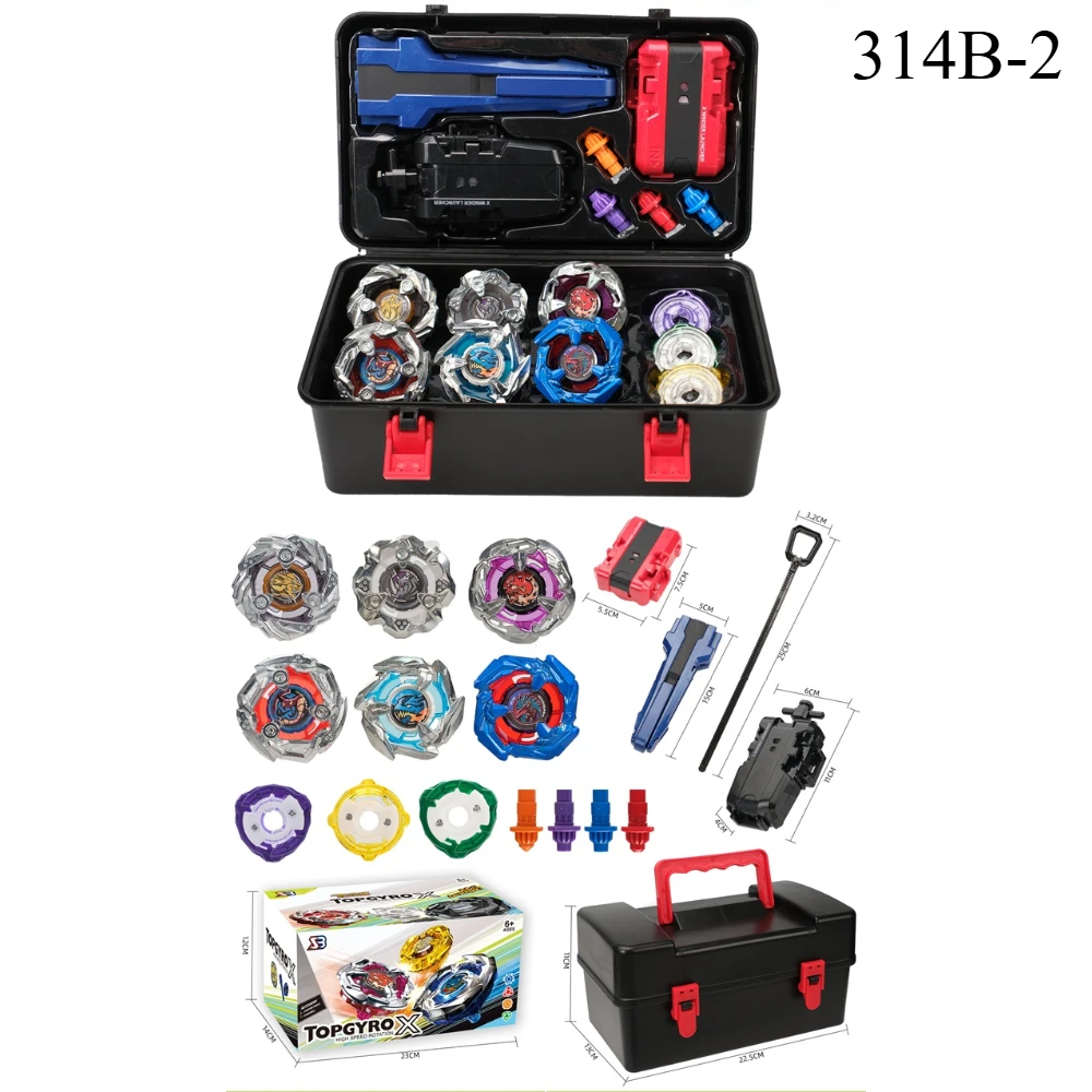 New Hot BX 314B Series Gyro Attack Gyro Set with Two-way Transmitter Combat Gyro Toolbox Children's Gifts.