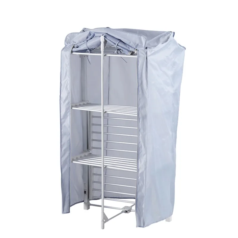 3 Tiers Foldable Laundry Electric Heated Clothes Drying