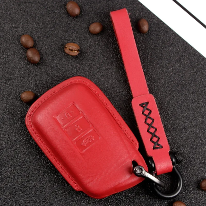 Genuine Leather Car Key Case Cover Protection for Lexus RX300 RX270 NX200 IS300 LX570 NX300h Car Accessories Keychain Key Purse