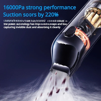 New Baseus-A5 Car Mounted Vacuum Cleaner,Portable Wireless Vacuum Cleaner,16000Pa Strong Suction,Dual Use Compressor For Car And