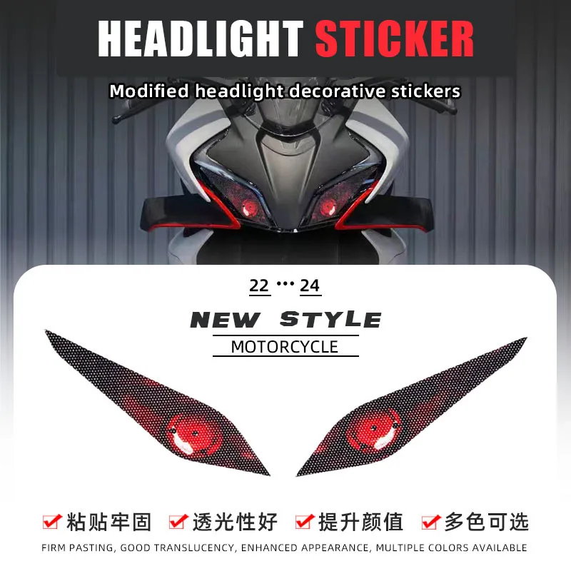 Motorcycle 3D Front Fairing Headlight Stickers Guard Head light protection Sticker For 450SR 2022-2024 For 250SR 2023