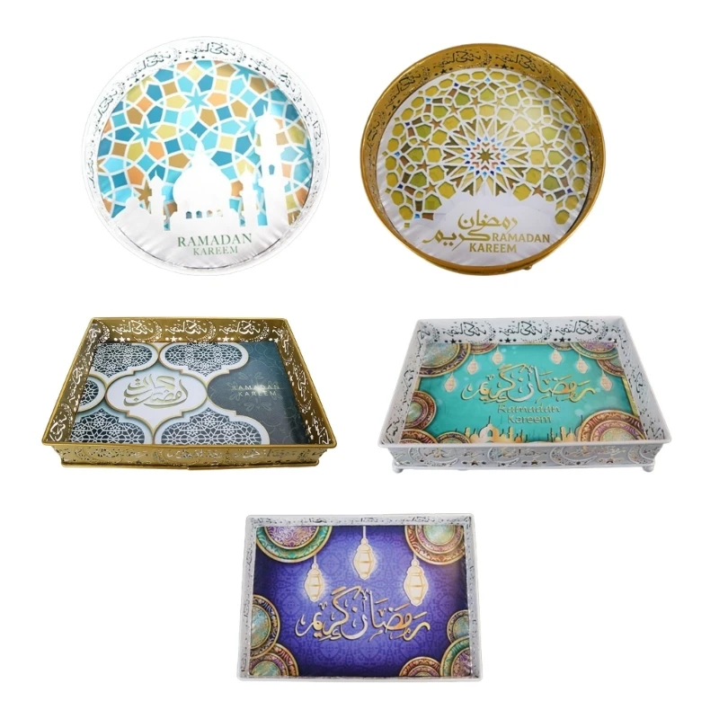 

Eid Mubarak Storage Tray Multifunction Organization Nut Dried Fruit