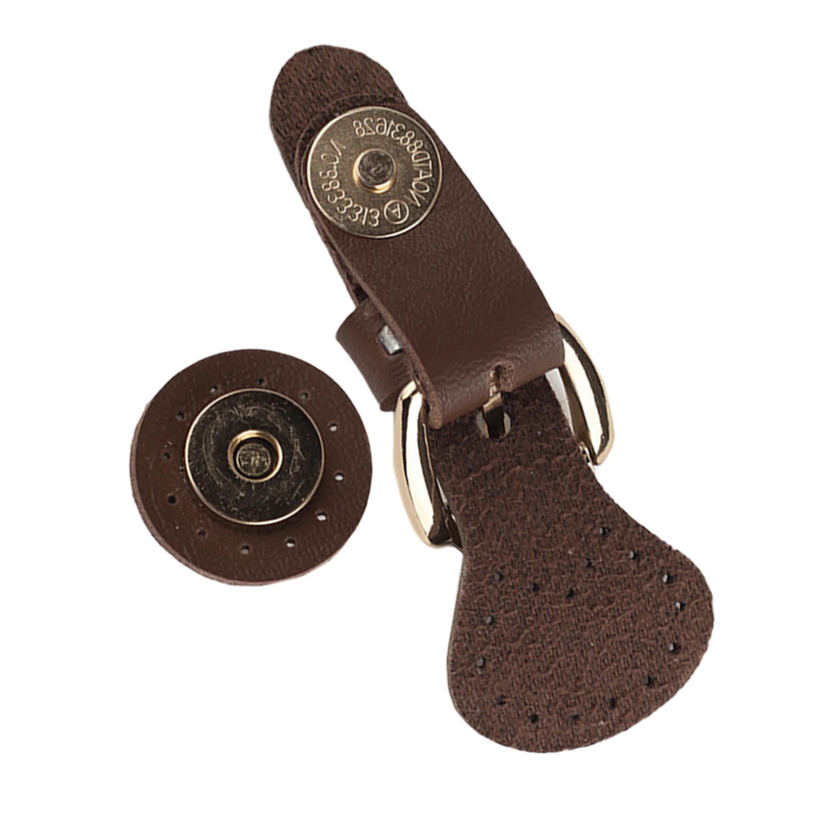 

1Set Magnetic Buckle Strong Hold for Purses Coats Handbags Luggage Easy Fasten Detach Brown Purse Closure