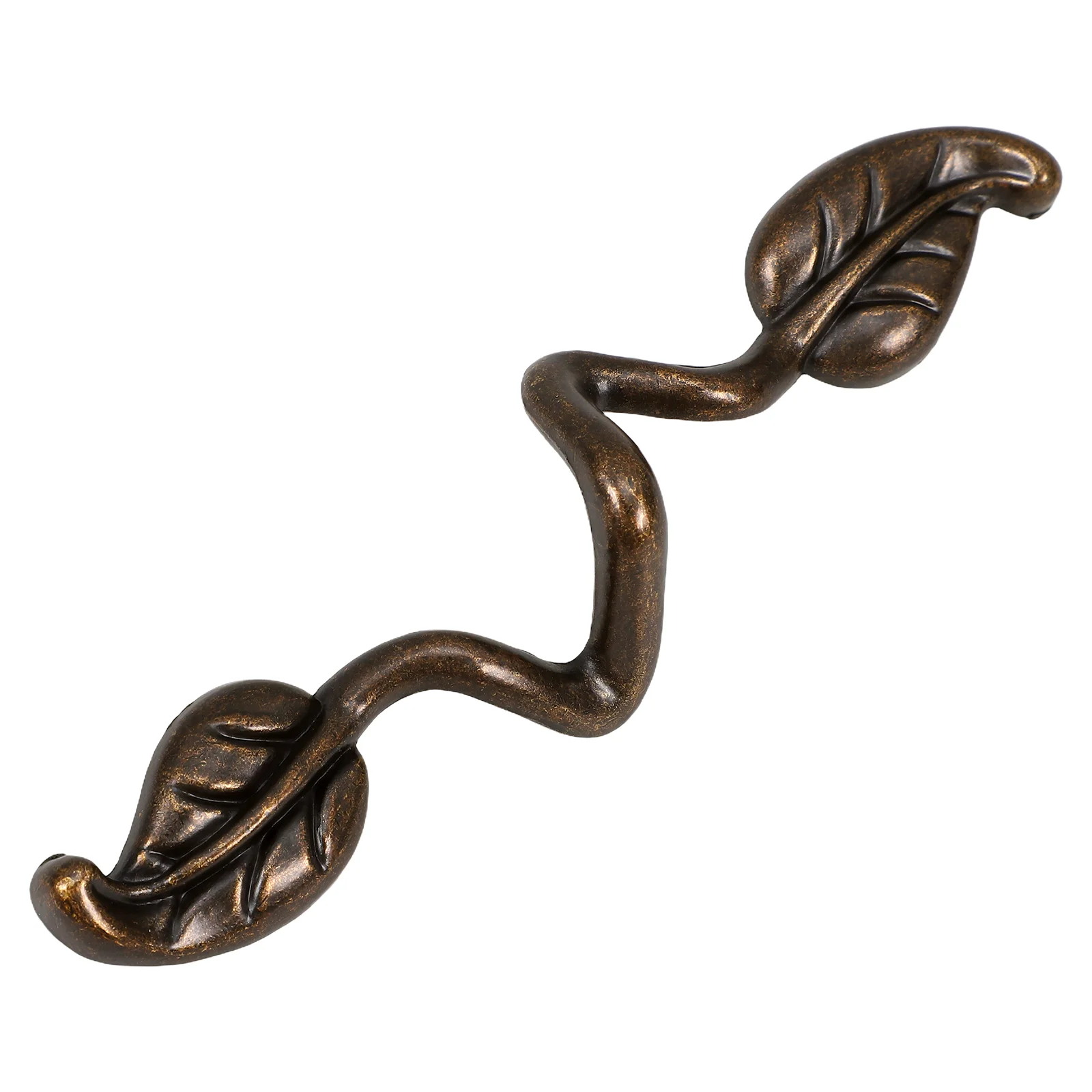 

Handle Leaf Shape Handles for Cabinets Drawers Furniture Zinc Alloy Handless Hanging Knobs Pulls Vintage Style Chinese Kitchen