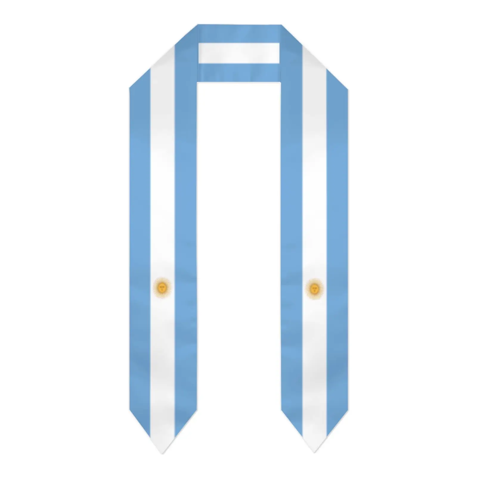 

Argentina Flag 180*15CM Graduation Sash Stole Scarf Double Sided for Study Aboard International Class Of 2024