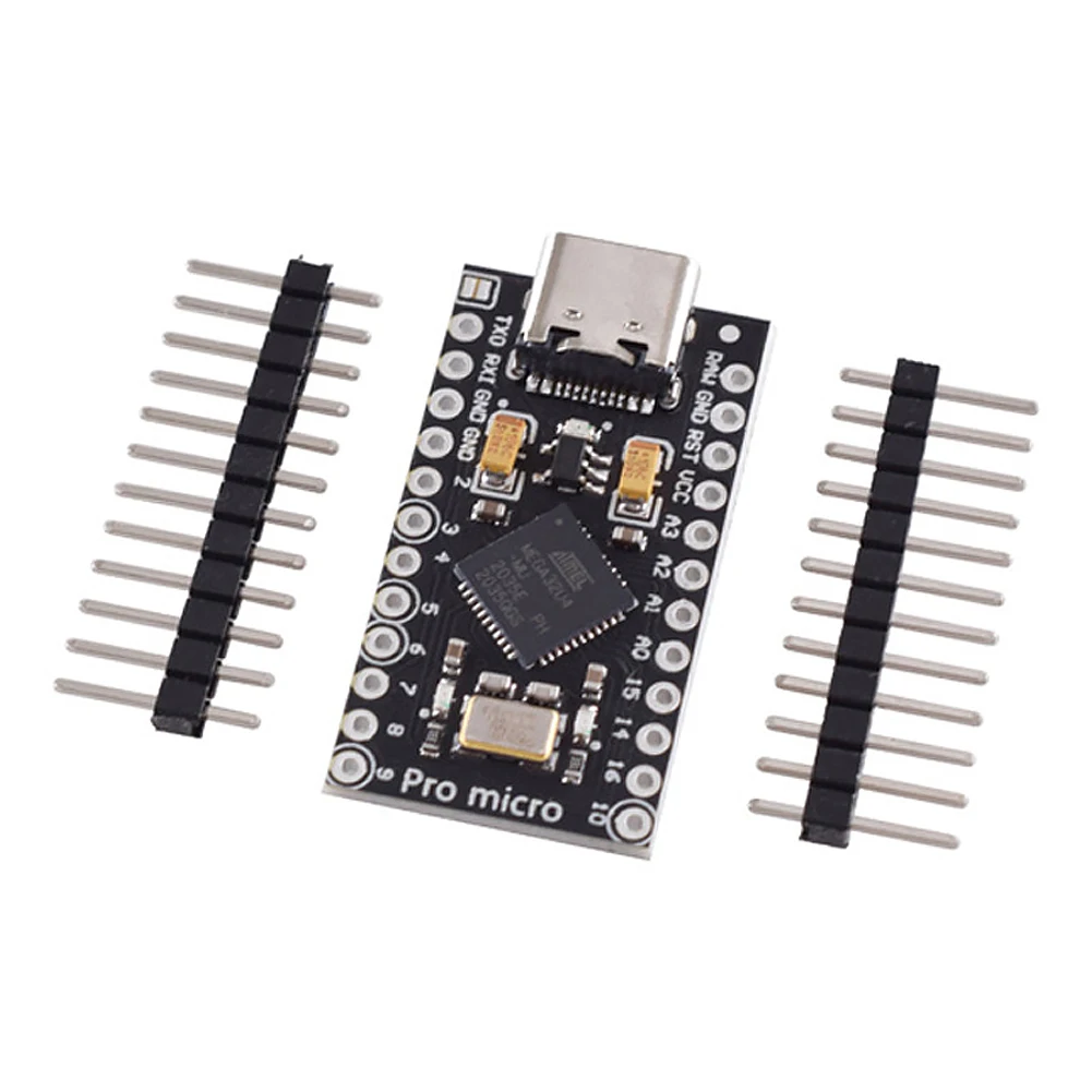 

ATmega32U4 Micro USB/Type-C Pro Micro Board with 2 Row Pin Header Pro USB Type-C Micro-Controller Board for Leonardo USB Board