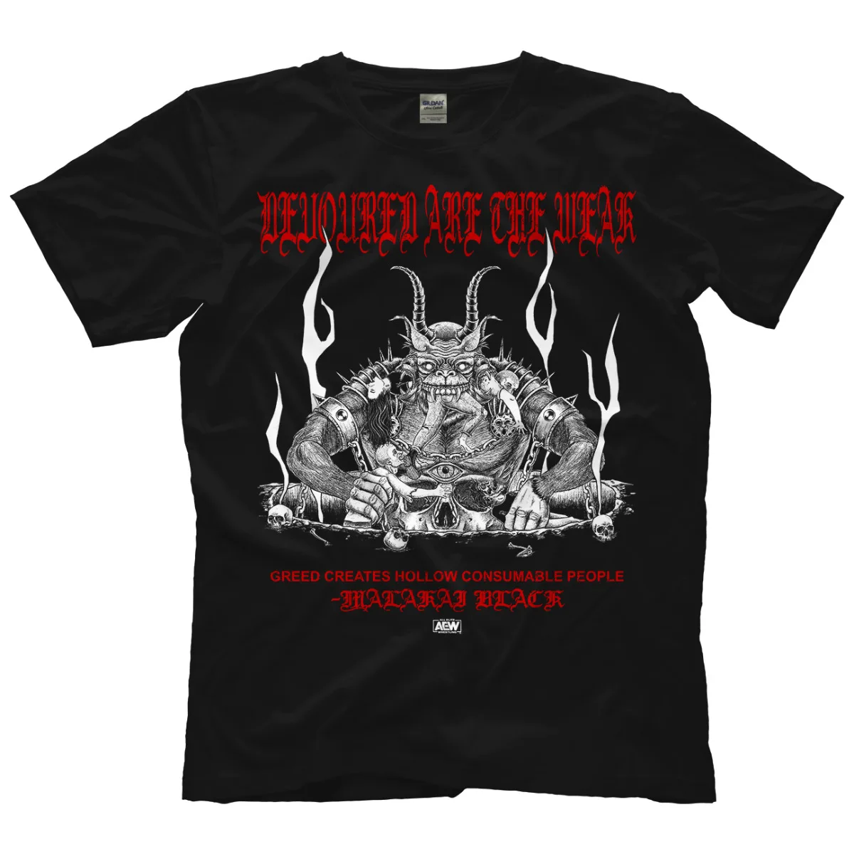 Malakai Black - Devoured Are The Weak AEW Official T-Shirt