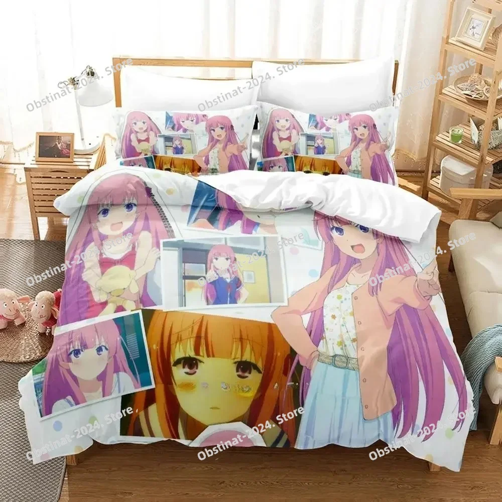 

3D Kawaii Girls OreShura Cartoon Anime Bedding Set Printed Duvet Cover Sheet Pillowcase Soft Quilt Cover Full Queen King Size