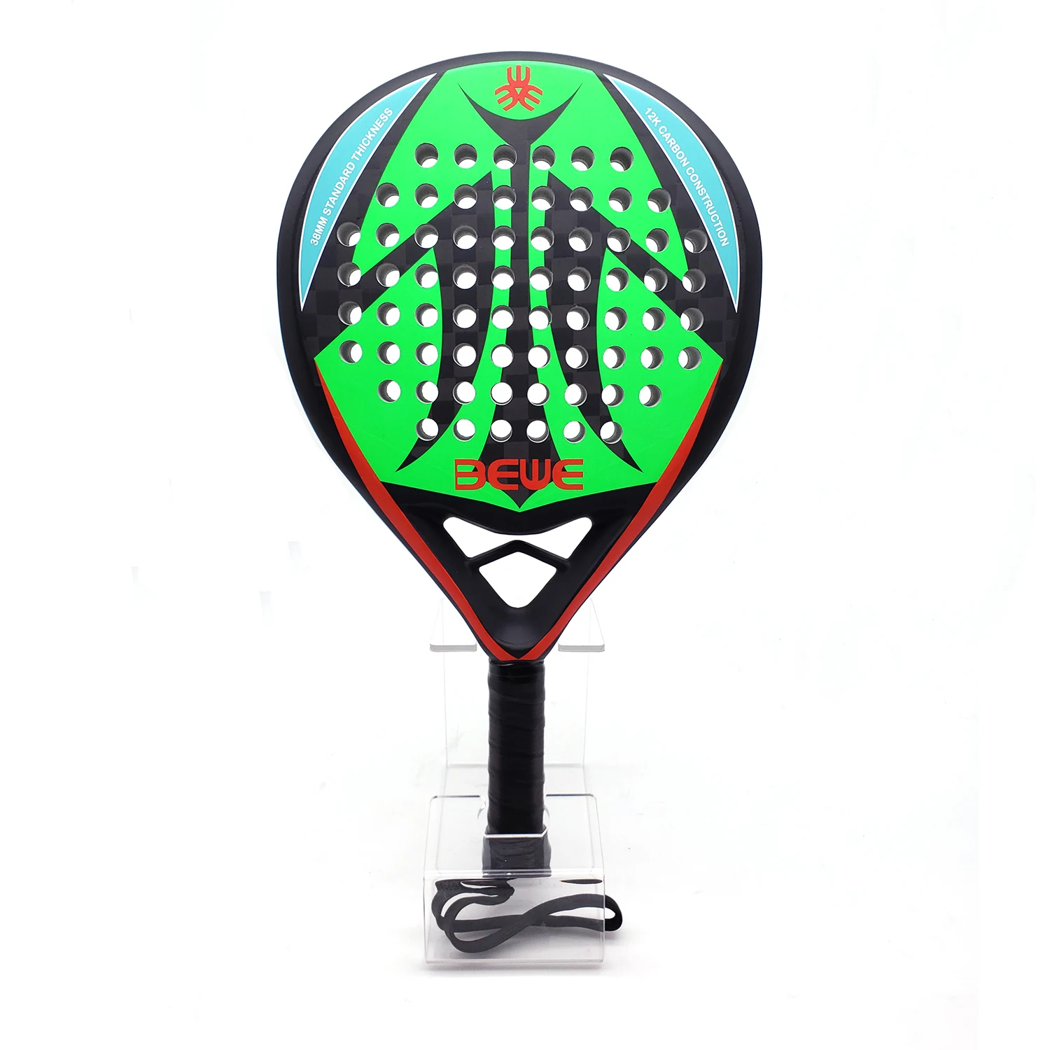 2023 BEWE KANWIN BTR-4027 MACRO Drop Shape Soft EVA 12K Padel Rackets Carbon Fiber Padel Rackets