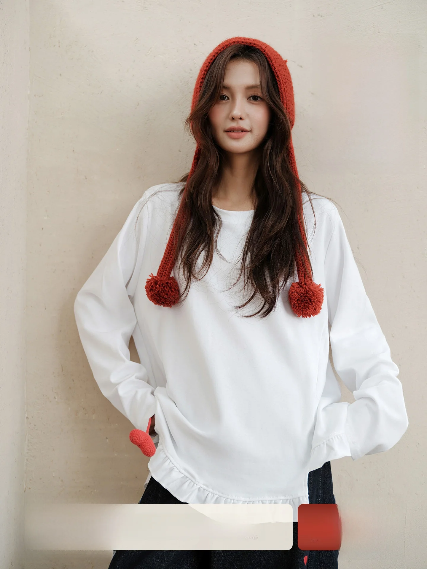 

Белая футболка Fce на подкладке Long Sve, женская базовая футболка, осенне-зимняя внутренняя одежда, топ Wood ain, повседневная свободная посадка, полиэстер...