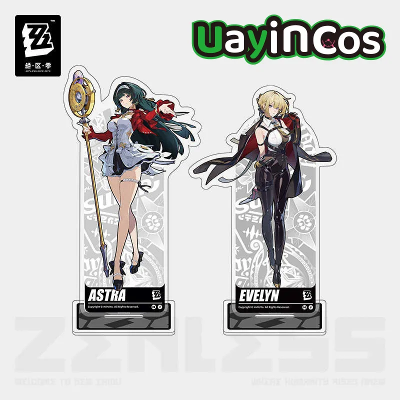 Official Original Zenless Zone Zero Astra Yao Evelyn Chevalier Acrylic Stand Desktop Ornament Doll Accessories Anime Figure  Toy