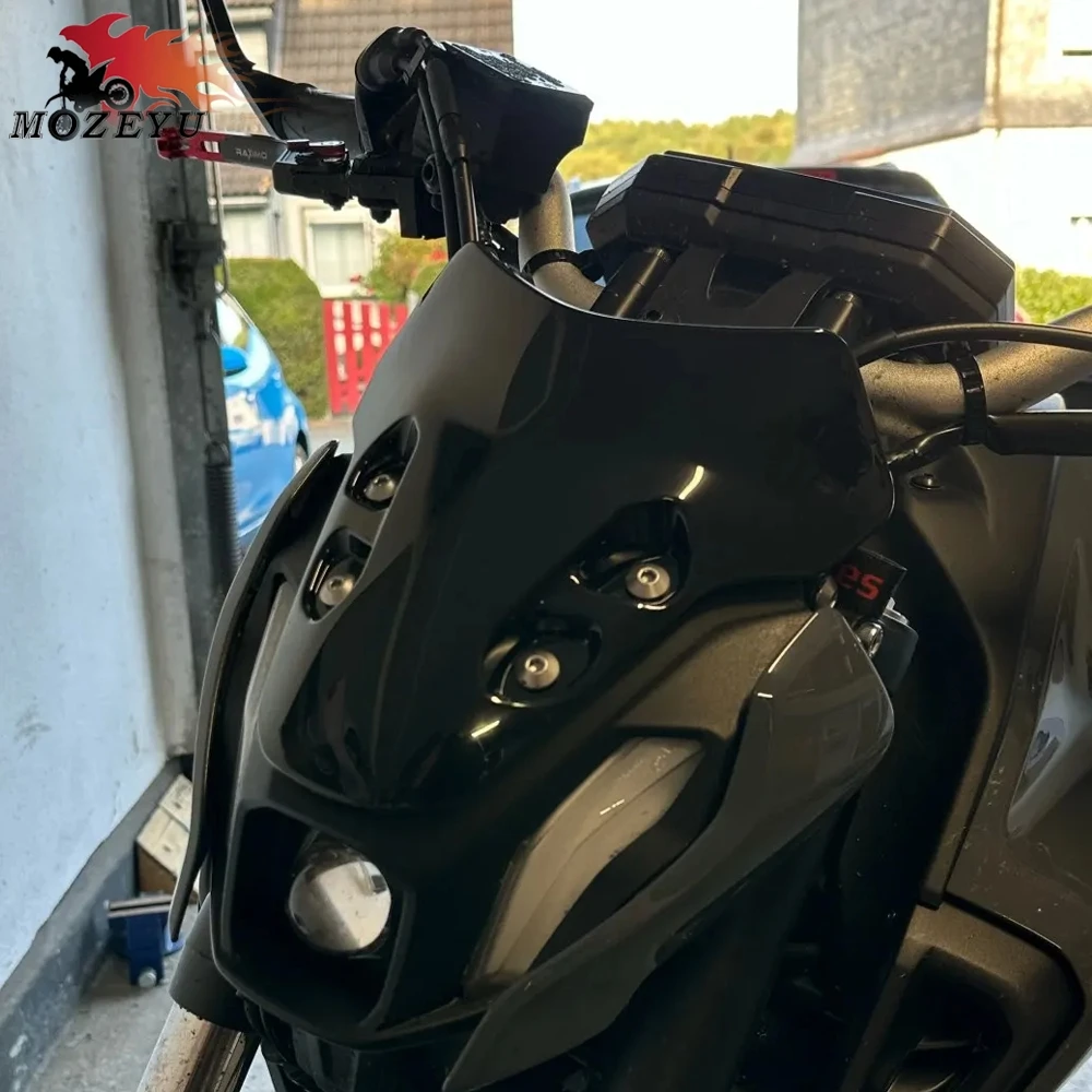 2022 2023 2024 Motorbike Accessories Windshield Windscreen Windproof Air Wind Screen Deflector For YAMAHA MT-07 MT07 MT 07 2021