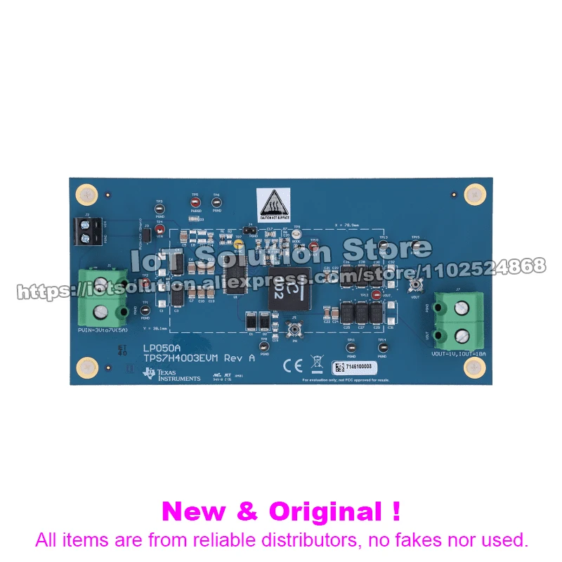TPS7H4003EVM TPS7H4003 evaluation module for 3-V to 7-V input, 18-A, synchronous step-down converter