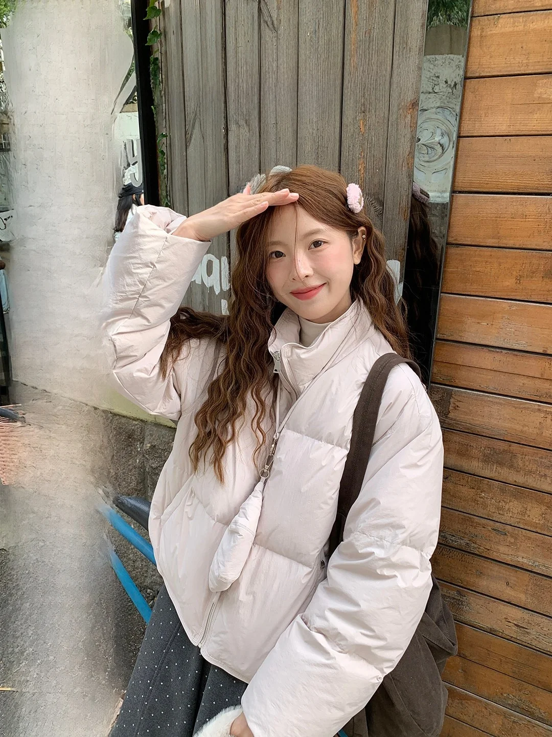 

Anti-Aging Korean Style down Jacket Warm Slimming Women's Outerwear Winter New Design Lufei Xiao Team Design Sense