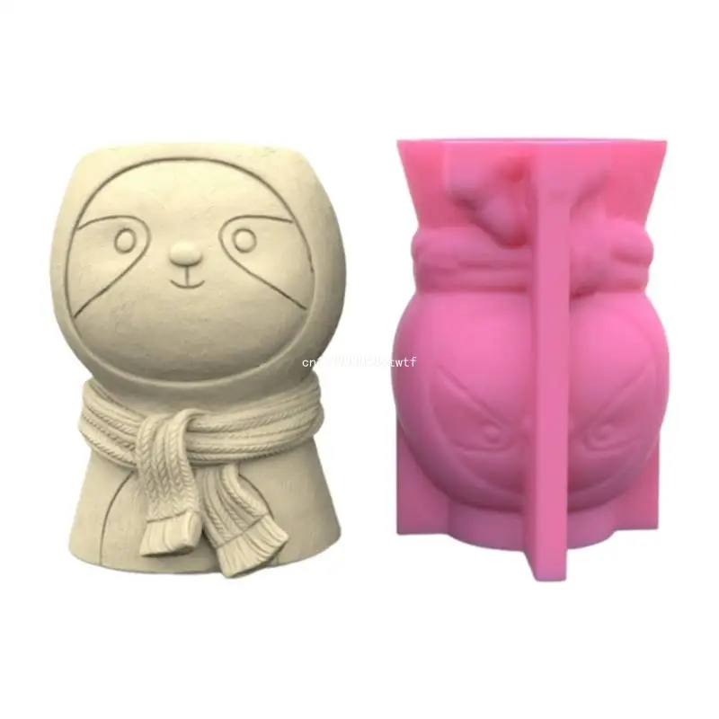 

Silicone Mould Sloths Shaped Holder Mold Creative Epoxy Resin Casts Mould Decors Dropship