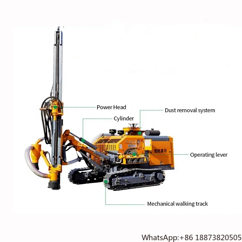 Foreuse verticale horizontale directionnelle, pour vecdes trous Dth