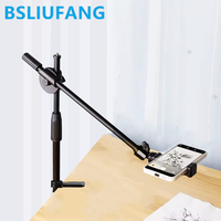 Tabletop Overhead Tripod Stand with Ring Light Mobile Phone Holder And Boom Arm for Nail Art Photography Table Shooting Tripods
