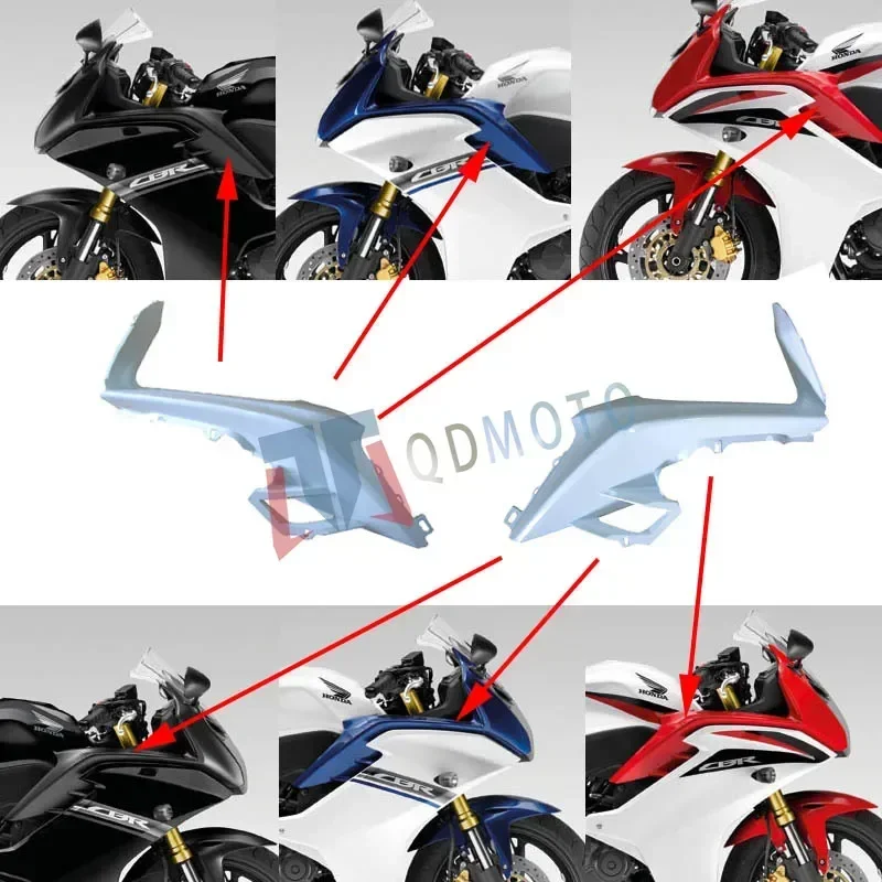 

For Honda CBR600F 2011 2012 2013 Unpainted Ram Air Intake Tube Duct Cover ABS Injection Fairing Motorcycle Accessories