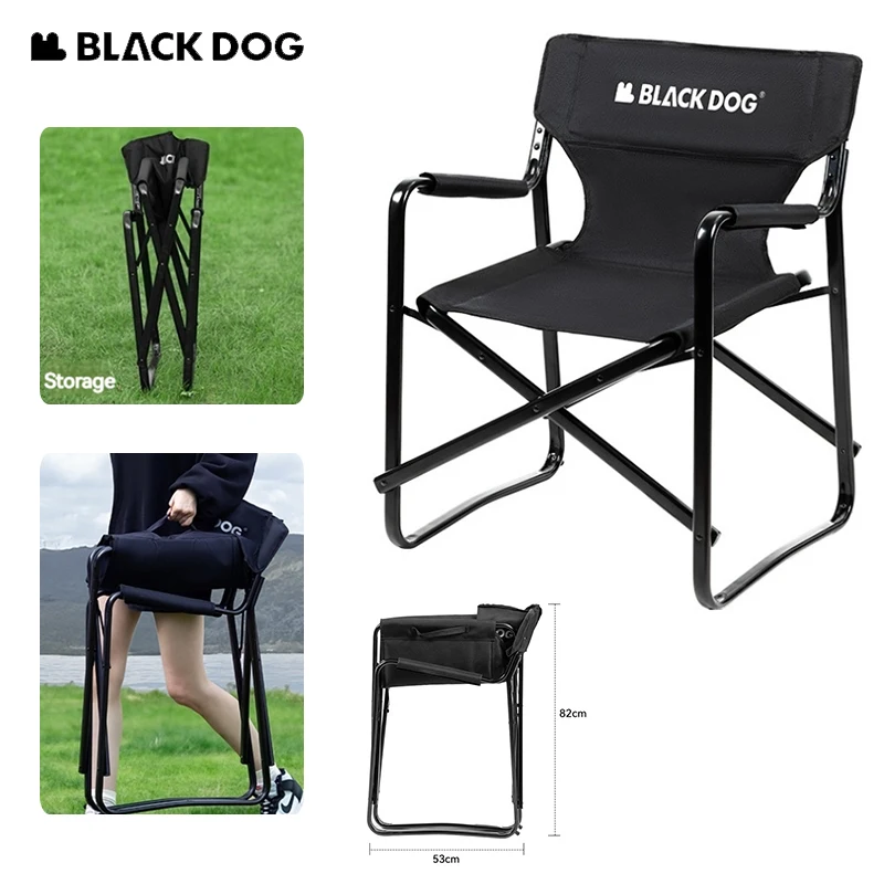 Naturehike BLACKDOG Foldable chair Outdoor Camping Tourist chair Lightweight Widen Leisure Fishing Stool picnic Beach Armchair