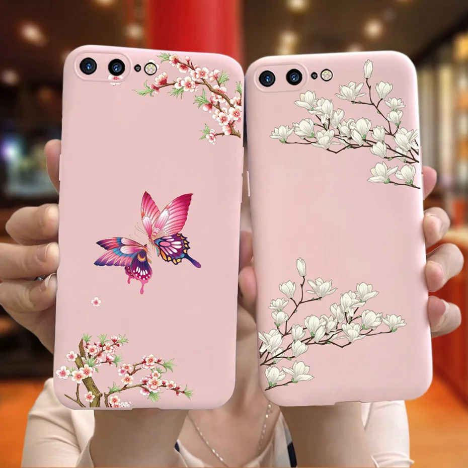 Case For iPhone 7 8 Plus iPhone7 iPhone8 Cute Cartoon Animal Printed Jelly Silicon Soft Phone Bumper For iPhone 7Plus 8Plus