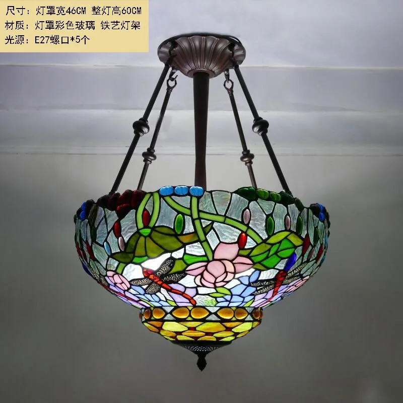 

Италия Подвесной светильник из цветного стекла Ресторан Зона отдыха Анти-отель Гостиная Сельская местность Вилла Тиффани Потолочные светильники
