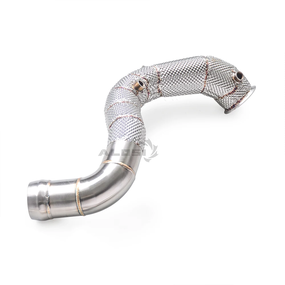 High-flow Exhaust System Power Upgrade for Mercedes Benz C63 COUPE AMG W205 4.0T Stainless Steel Exhaust Downpipe Converter