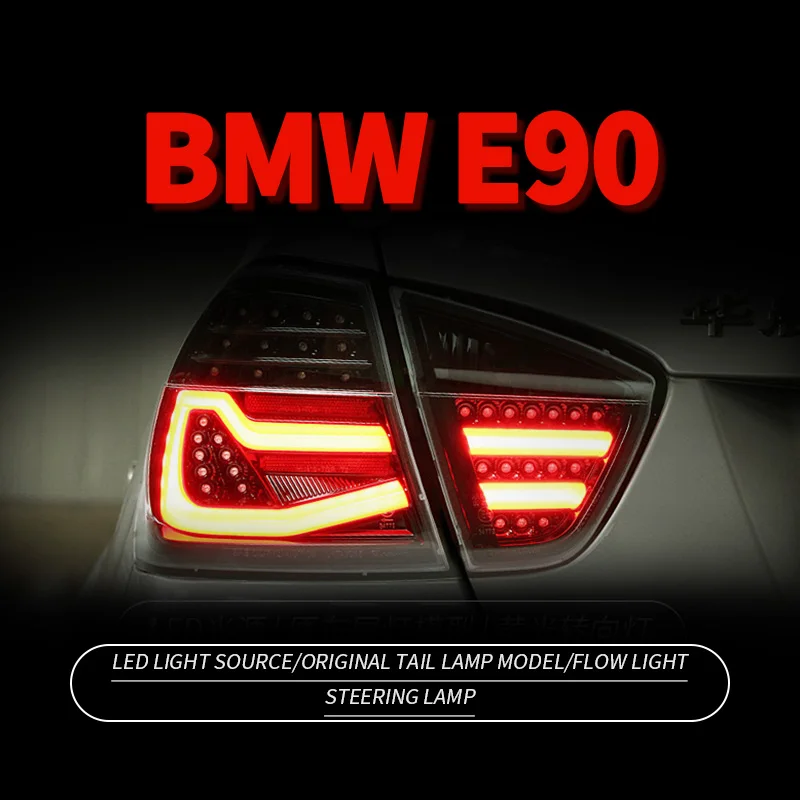 

Car Accessories E90 LED Tail Lights For BMW 3 Series e90 2005-2008 Rear Lamps DRL Plug And Play Flashing steering 4PCS/Set