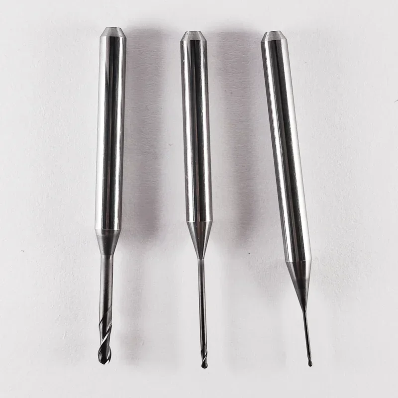 Roland Dental Milling Burs para moagem de zircônia, D.a, 4mm Shank, DC Diamond Coating Drill, Diâmetro 2.0, 1.0, 0.6, 0.3mm, DWX 52D, ferramentas