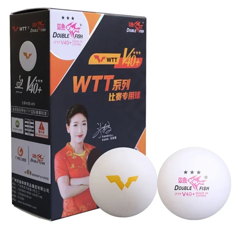 

2021/2022/2023/2024 New Double Fish WTT 3 Star Table Tennis Ball (WTT Official Ball) Original Double Fish 3-Star Ping Pong Balls