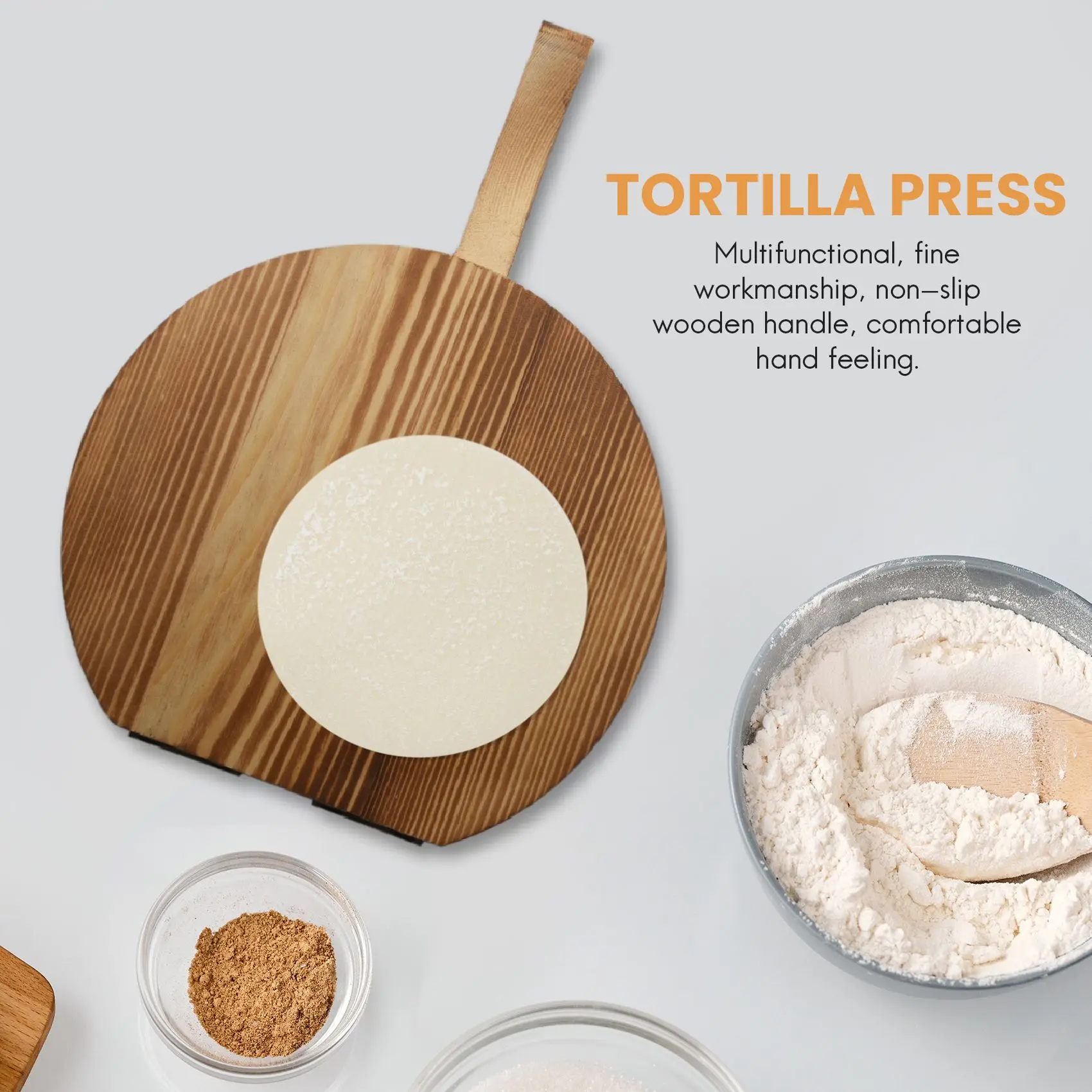 Dough Pressing Tool Dough Presser Dumpling Skin Wood Dumpling Pressing Tool Dough Presser Dumpling Wrappers Presser C