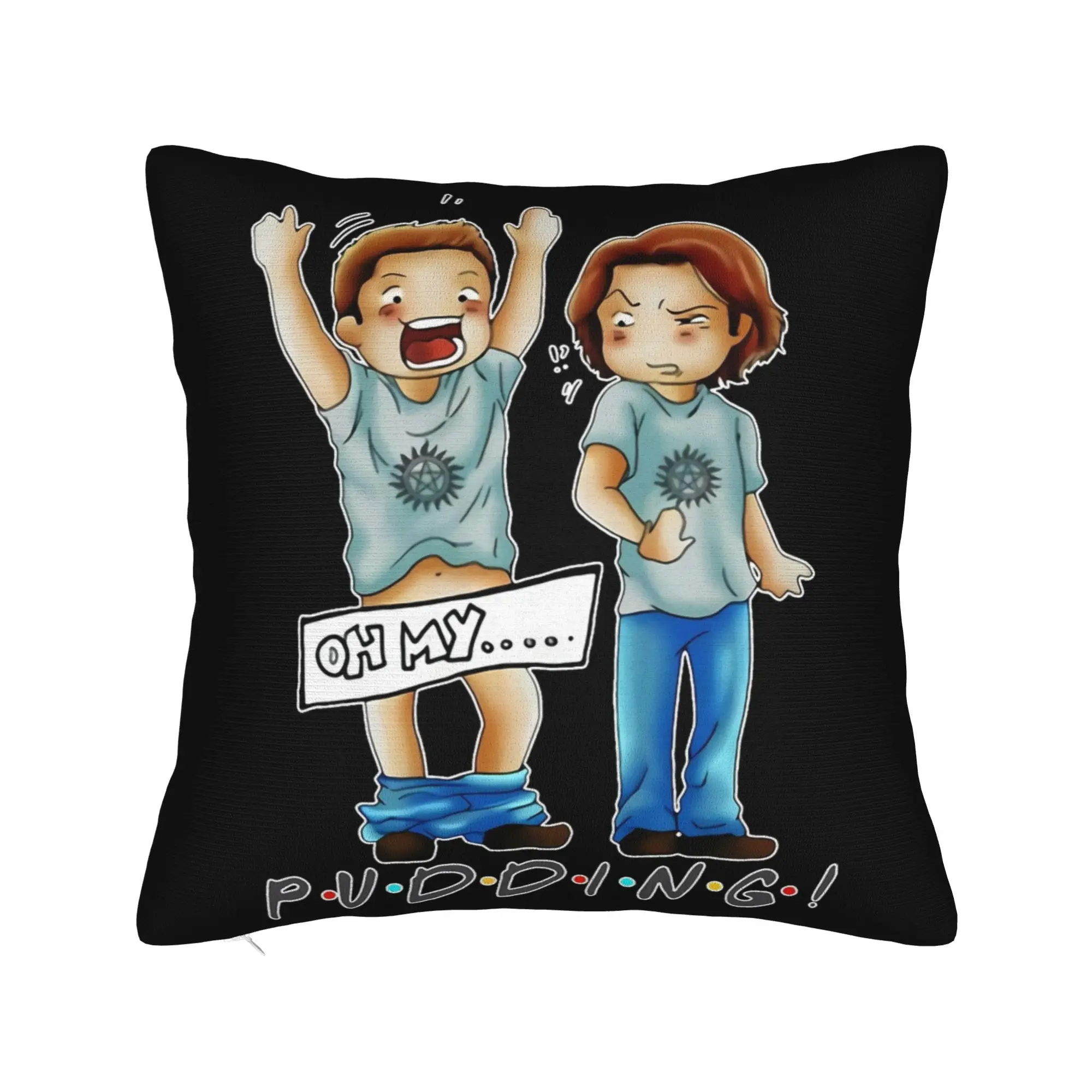 Pudding Dean Supernatural Pillowcase Double-sided Printing Polyester Cushion Cover Gift  Throw Pillow Case Cover Car Square