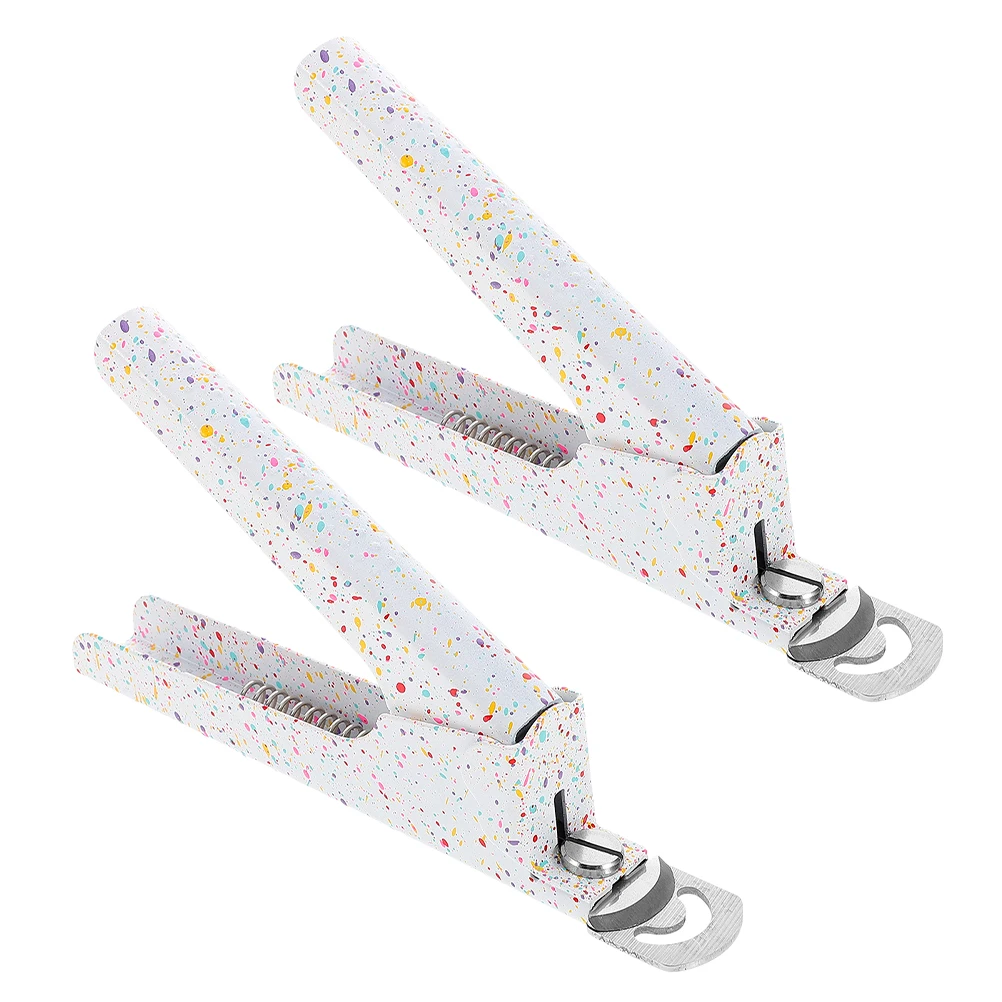 

2 Pcs Stainless Steel Nail Clippers Large Clipper Set Portable Manicure Tools Nail Trimmer Toenail Thick Nails Grinder