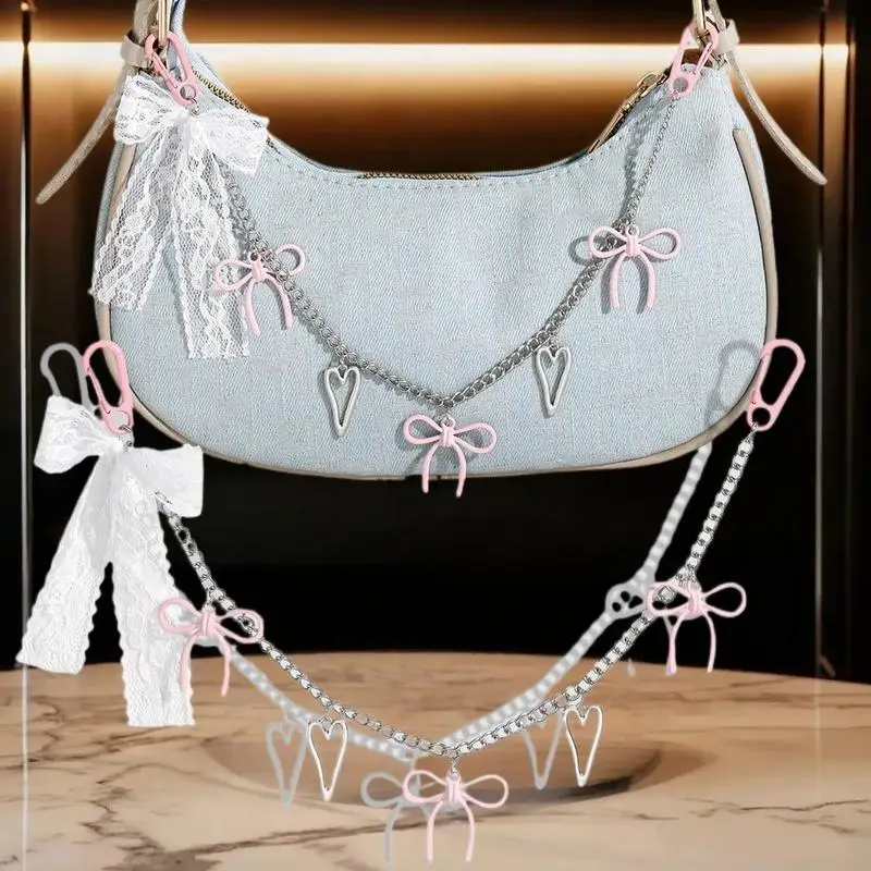 Catena per borsa con perline in stile marino blu per donna Regali creativi alla moda per accessori decorativi con ciondolo per borsa carina