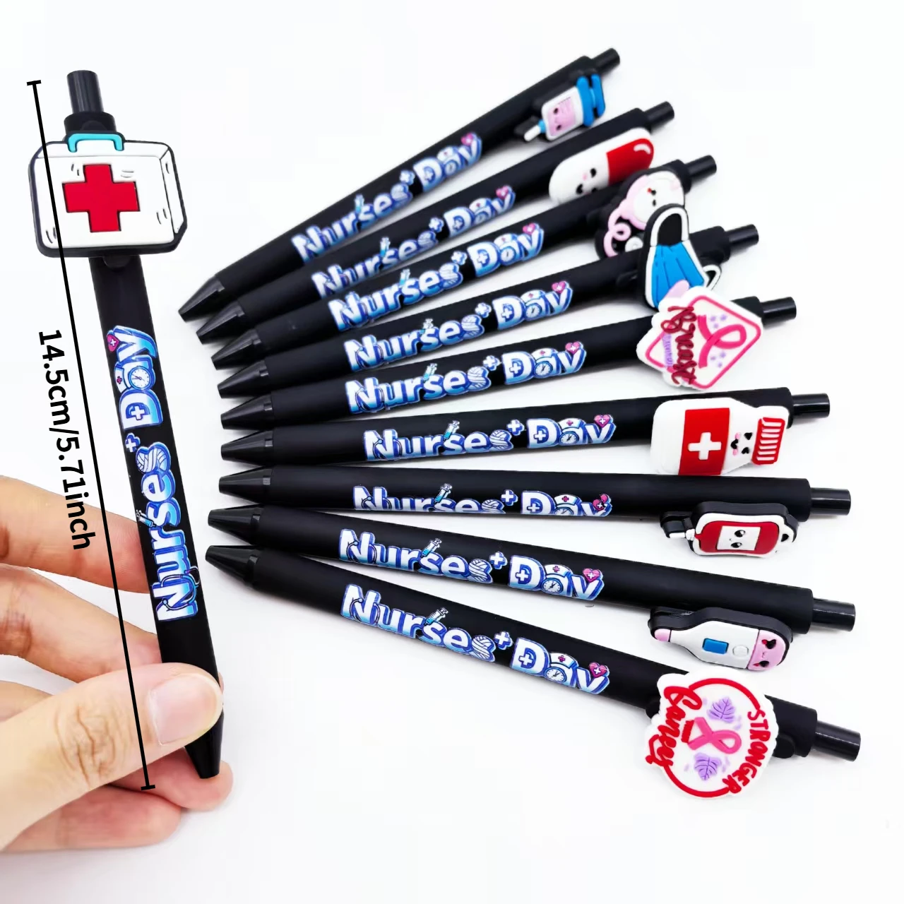 5 قطع/12 قطعة أقلام حبر جاف طبية سوداء، أقلام تسجيل طبية خاصة للأطباء، هدايا عيد الممرضات