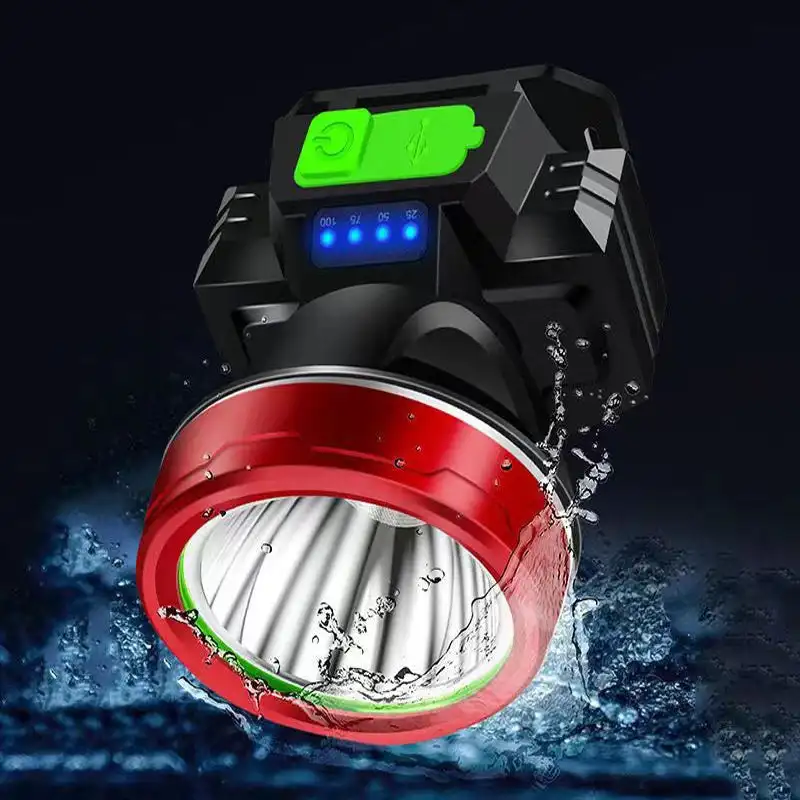 LED USB Rechargeable XHP70 High Power Headlamp Powerful Super Bright Waterproof Fishing Searching Camping Flashlight