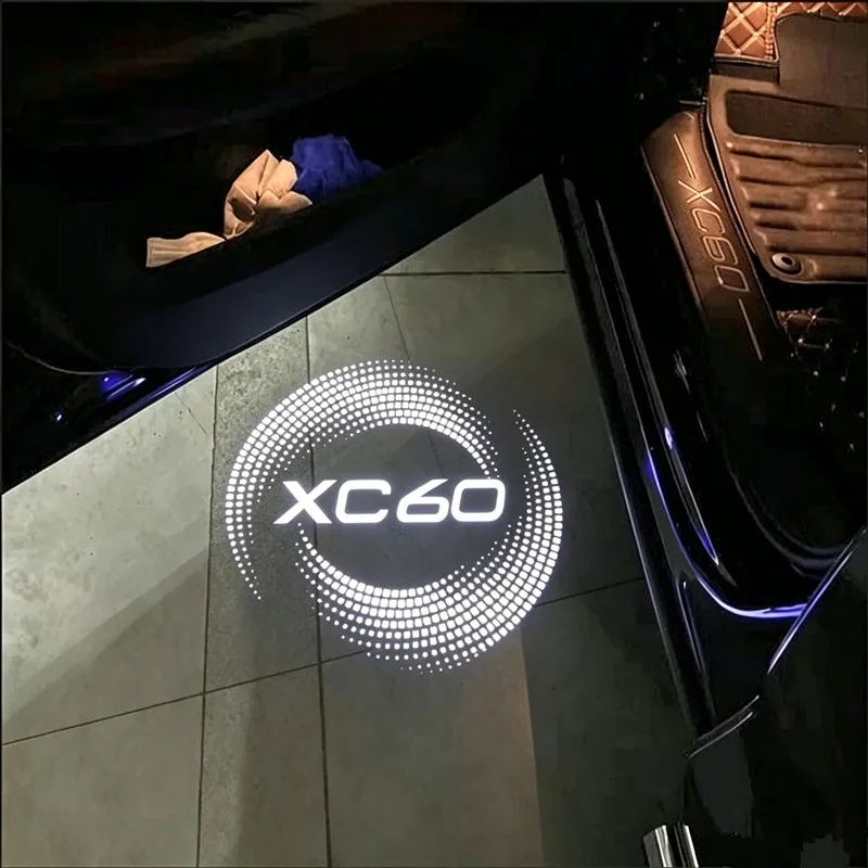 2 Stück LED-Autotür-Begrüßungslichter, Dekorationslampen-Zubehör für XC60 2009-2024 2019 2020 2021 2022 2023