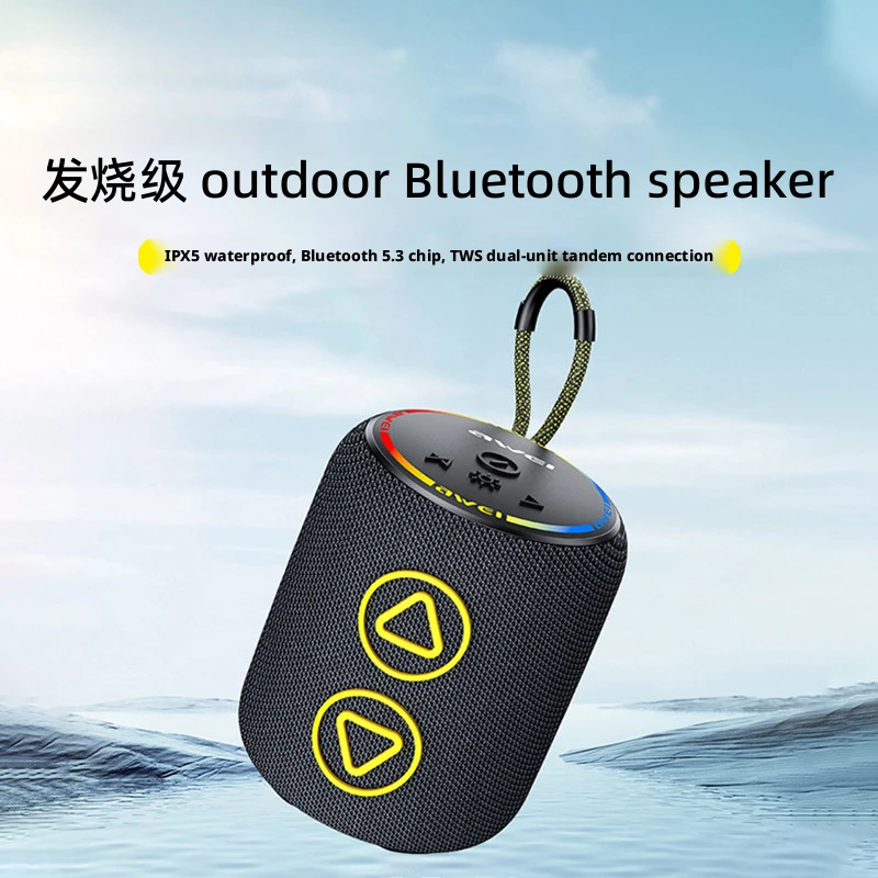 

Colorful RGB Lighting Bluetooth Speaker 8W High Volume Bluetooth 5.3 TWS Series Portable Wireless Bluetooth Speaker