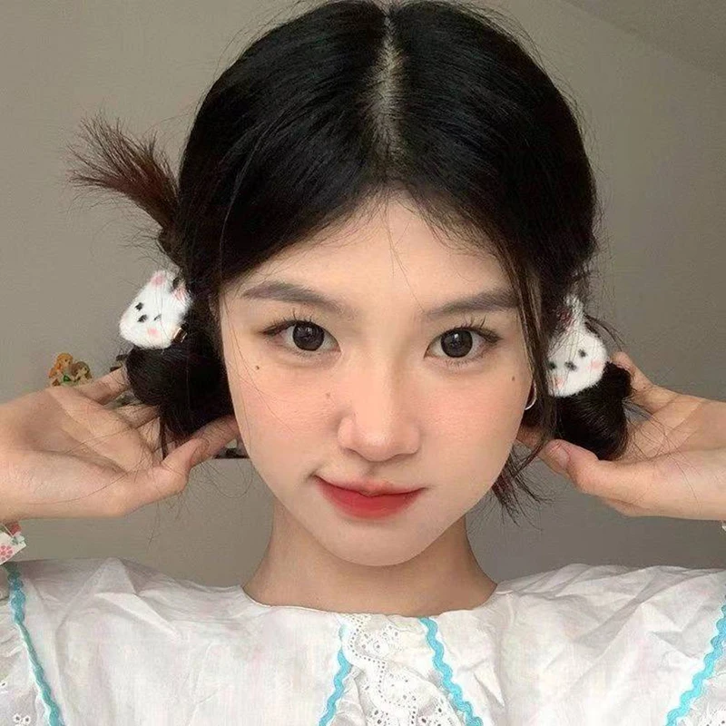 Super Cute Rabbit Plush Hairpin Girl Hair Clip Accessories Female Barrettes Headdress Headwear