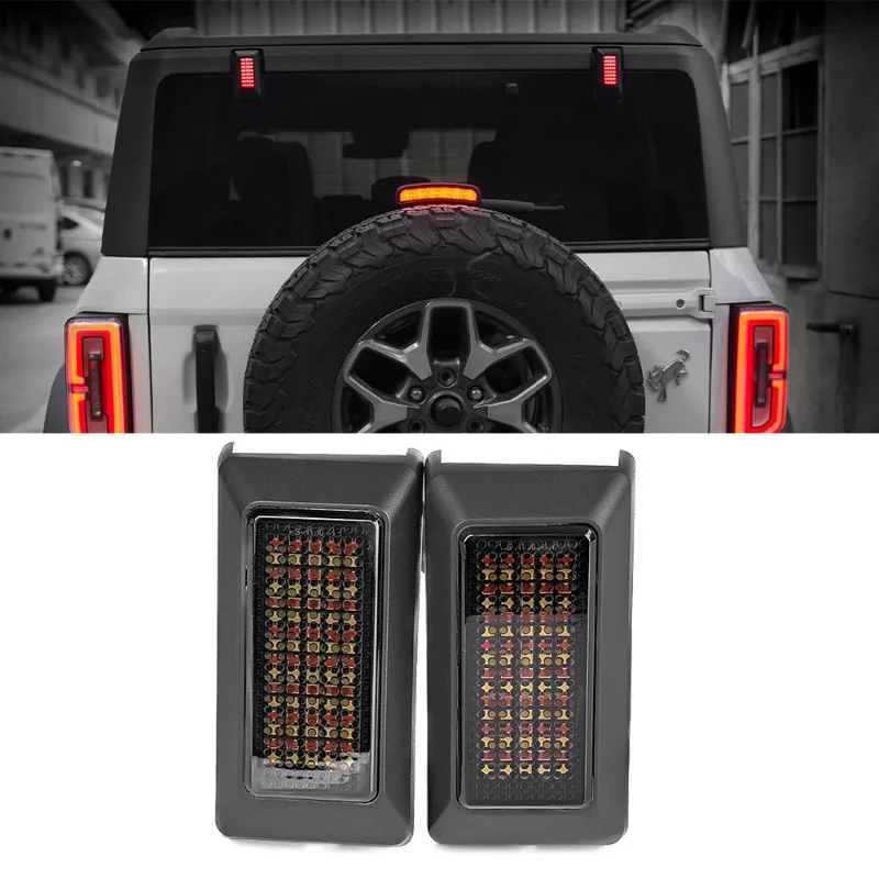 High Mounted Brake Lights Applicable for Ford Mustang 21-23 Models License Number Plate Lights Car Accessorie Reverse Lamp