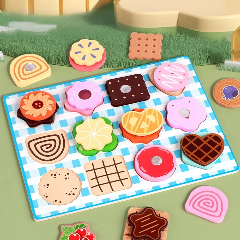 Creative Multicolor Montessori Wooden Toys Wood Barbecue Playing Kitchen Toys DIY Playing House Educational Toys Toy