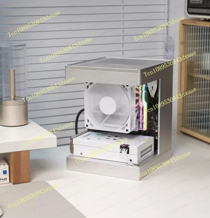 Aluminum Alloy S1 Mini Case, ITX Small Form Factor PC Chassis with Sea View Design