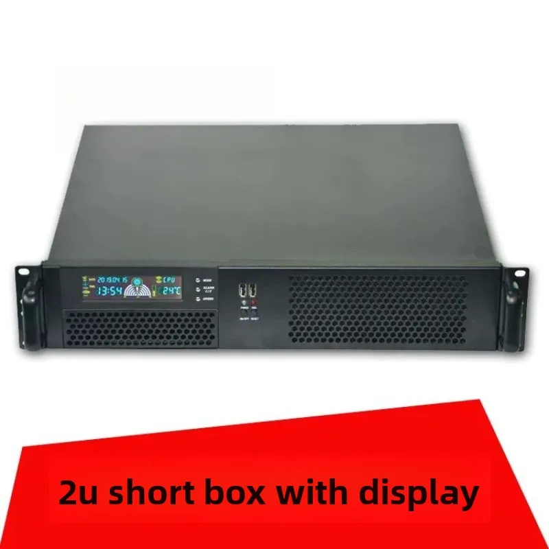 2U chassis with LCD LCD screen 3U chassis temperature control display, ultra-short