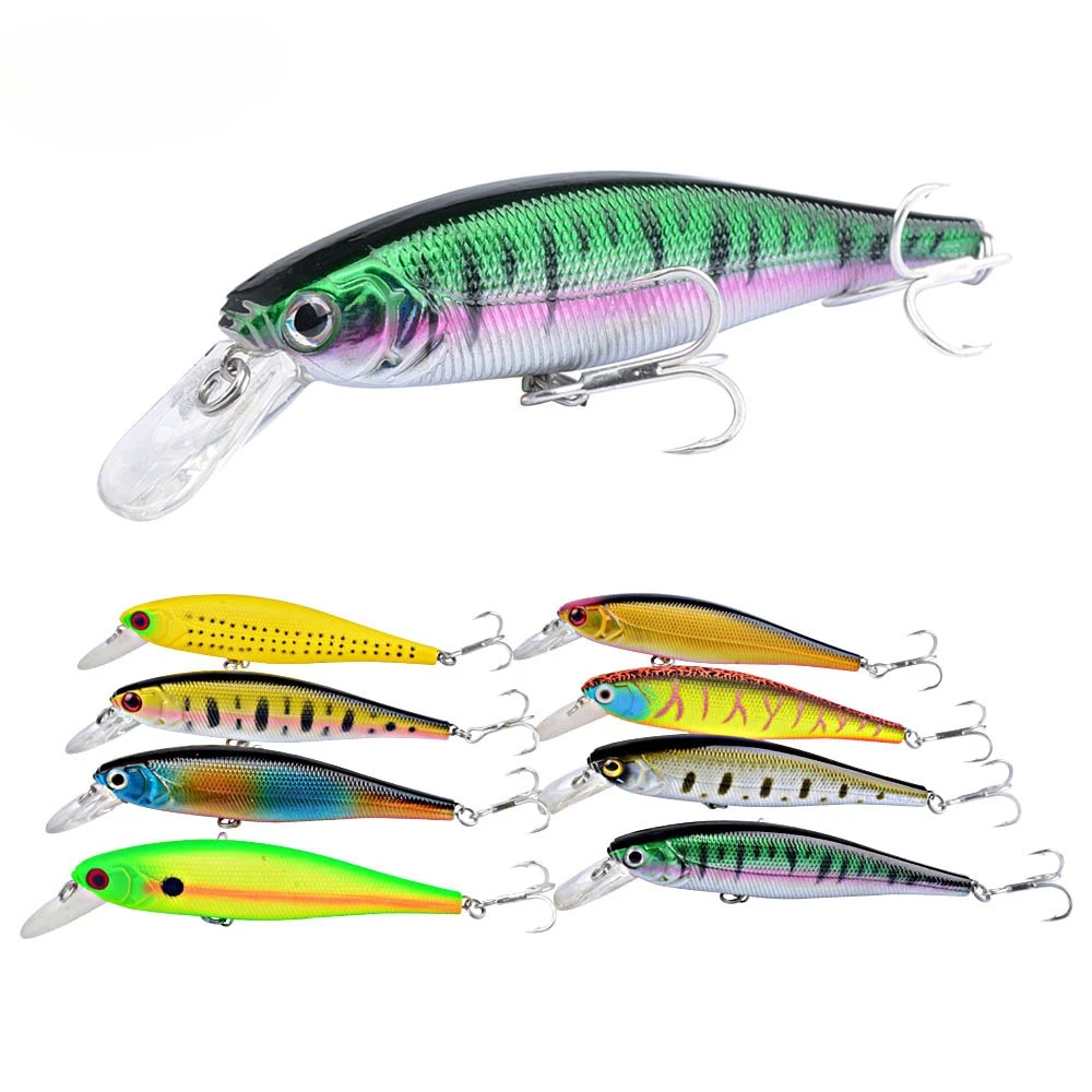 

Floating Minnow 11.5CM 14.0G Blood Groove Hook Bait For Culter White Dace Snakehead Saltwater Tackle