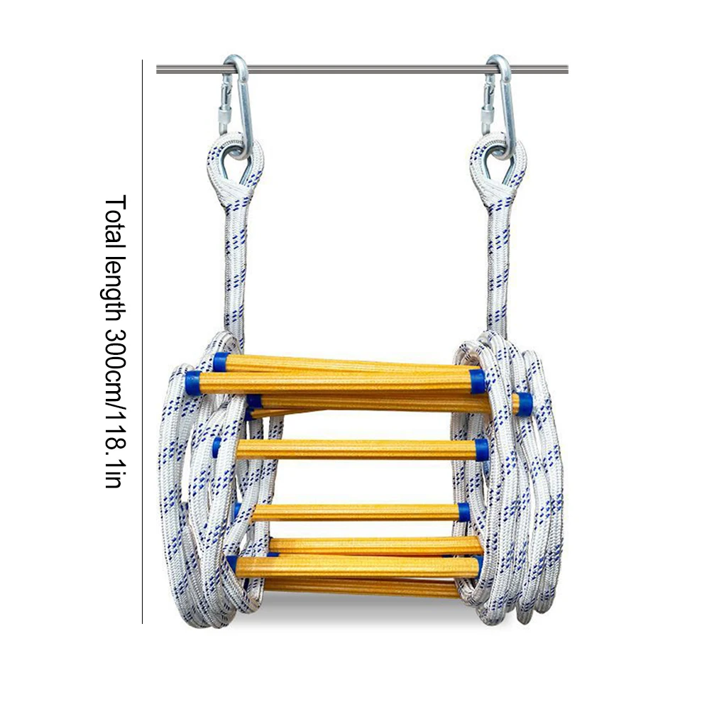 Compact And Sturdy Emergency Rope Ladder For Safety Fire Escape Ladder For Kids And Adults