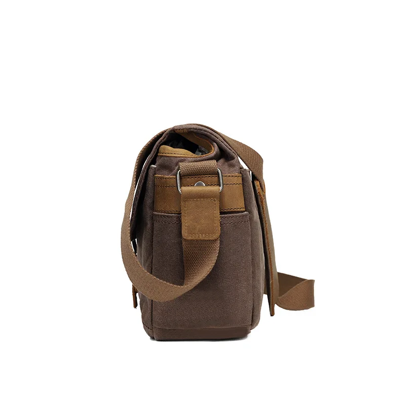 Vintage canvas single-shoulder camera photo bag cross-body bag man business man bag small body