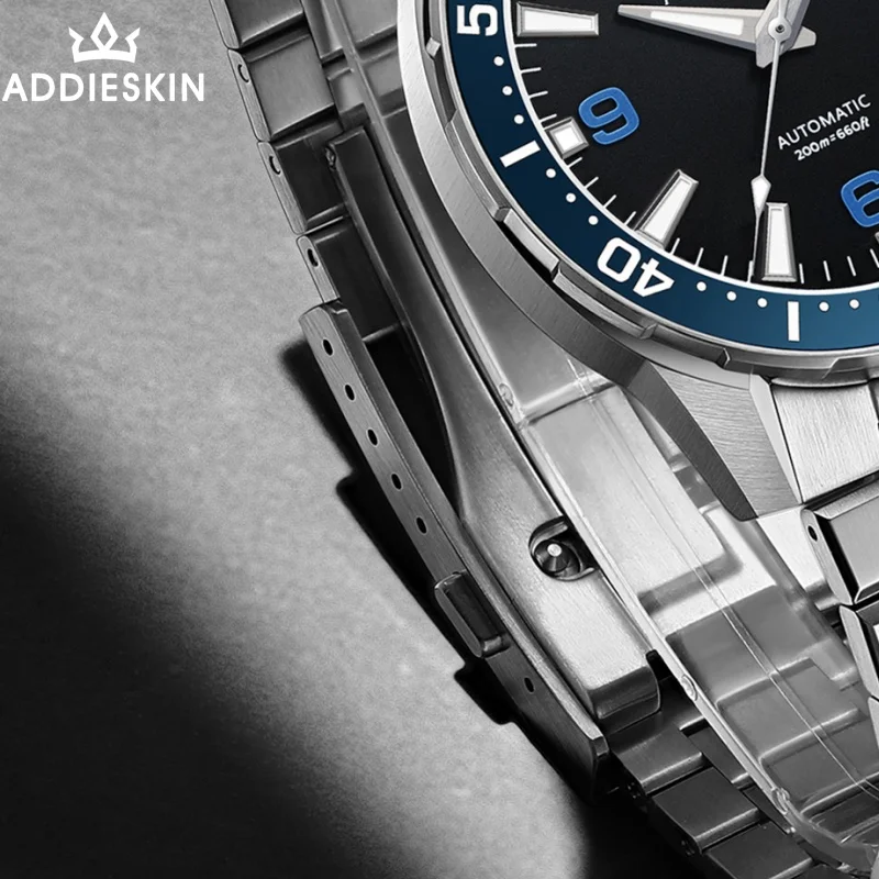 AddiesKIN K009 40mm Man Luxury Watch Sapphire Glass 20Bar Waterproof BGW9 Super Luminous Japan 9015 Automatic Mechanical Watch